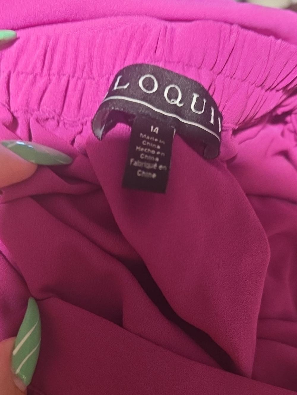 Eloquii Magenta/Purple Two-Piece Skirt Set - Picture 5 of 5